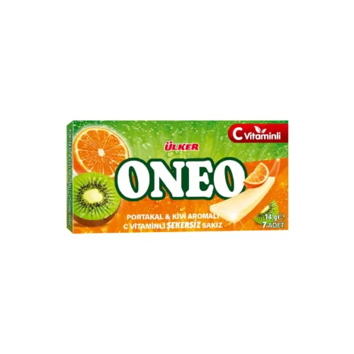 Oneo Slims Portakal&Kivi Aromalı Şekersiz Sakız 14 G