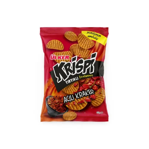 Ülker Krispi Tırtıklı Acılı Kraker 48 G