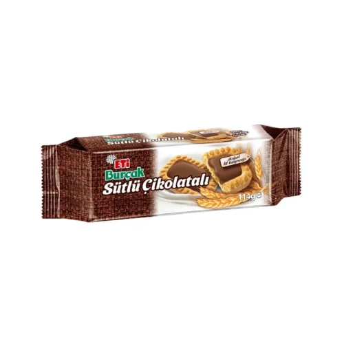 Eti Burçak Sütlü Çikolatalı Bisküvi 114 G Eti Burçak Sütlü Çikolatalı Bisküvi 114 G