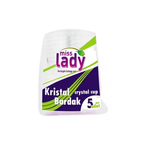 Miss Lady Kristal Bardak 5'li Miss Lady Kristal Bardak 5'li