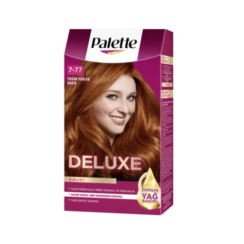 Palette Deluxe 7-77 Yoğun Parlak Bakır Saç Boyası 115 Ml Palette Deluxe 7-77 Yoğun Parlak Bakır Saç Boyası 115 Ml