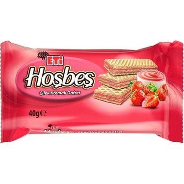 Eti Hoşbeş Çilek Kremalı Gofret 40 G