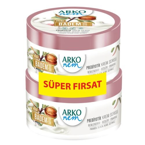 Arko Nem Badem Sütü Prebiyotik Krem 250 Ml+250 Ml