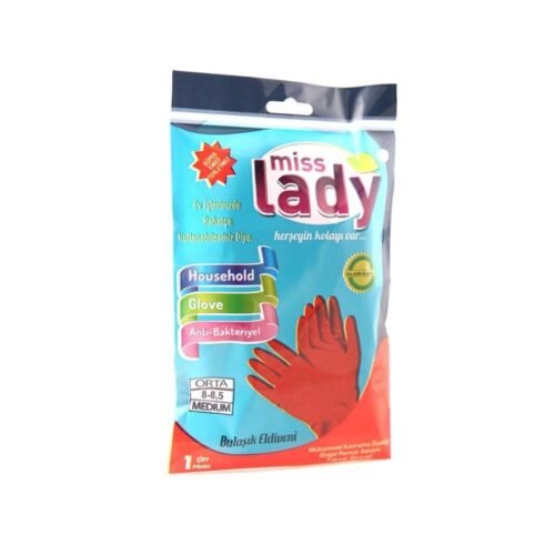 Miss Lady Bulaşık Eldiveni Kırmızı - Medium Miss Lady Bulaşık Eldiveni Kırmızı - Medium