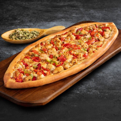 Tavuklu Kaşarlı Pide + Ayran